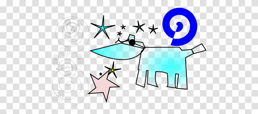 Cow And Stars Clip Art Free Vector, Star Symbol, Airplane, Aircraft Transparent Png