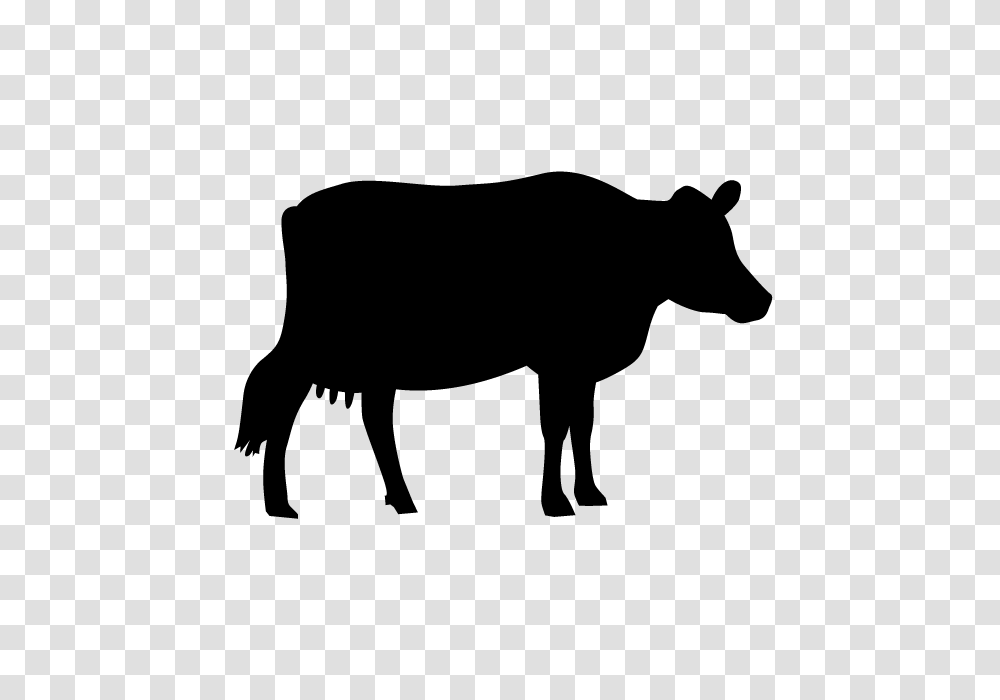 Cow Animal Silhouette Free Illustrations, Gray, World Of Warcraft Transparent Png