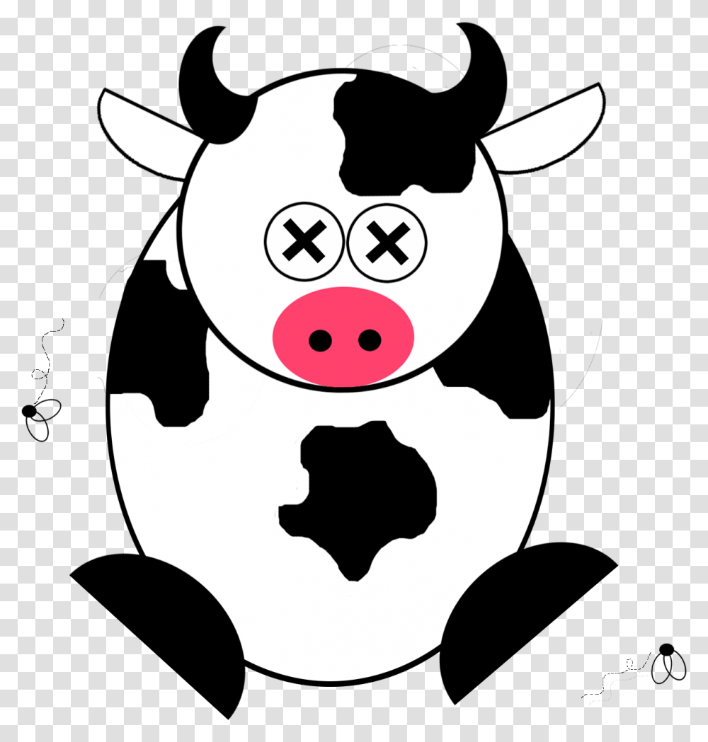 Cow Bclipart Best Nafdg Dead Cow Clipart, Stencil, Cattle, Mammal, Animal Transparent Png