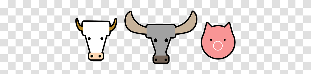 Cow Buffalo Pig Beef Pork Livestock Food Nature Cow And Pig, Cushion, Gun, Weapon, Weaponry Transparent Png