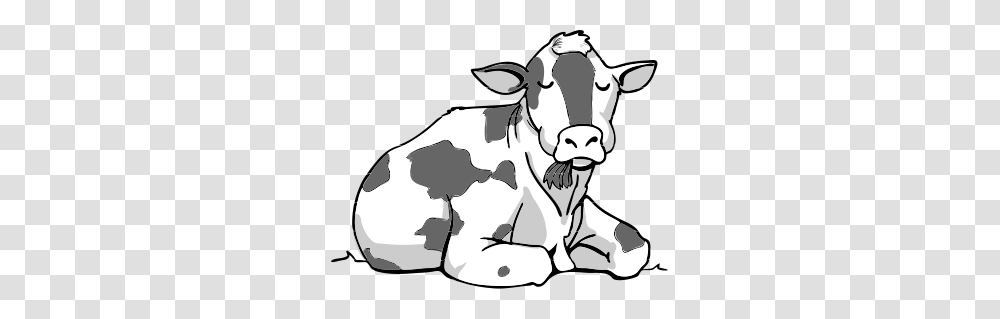 Cow Bw, Cattle, Mammal, Animal, Dairy Cow Transparent Png