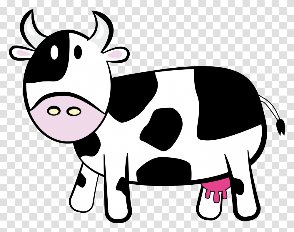 Cow Cartoon No Background, Cattle, Mammal, Animal, Dairy Cow Transparent Png