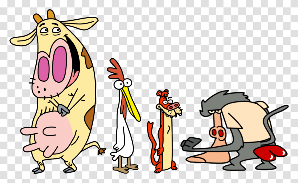 Cow Chicken I'm Cow And Chicken I Am Weasel, Bird, Animal Transparent Png