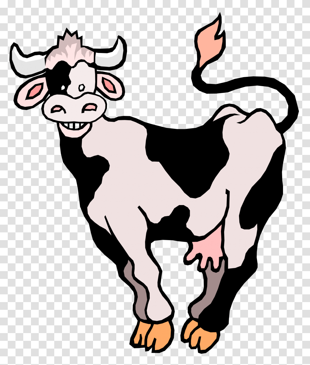Cow Clip Art Images Black, Cattle, Mammal, Animal, Bird Transparent Png