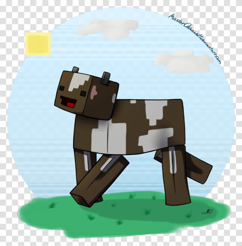 Cow Clipart Derpy Minecraft Cow Face, Mammal, Animal, Outdoors, Doctor Transparent Png