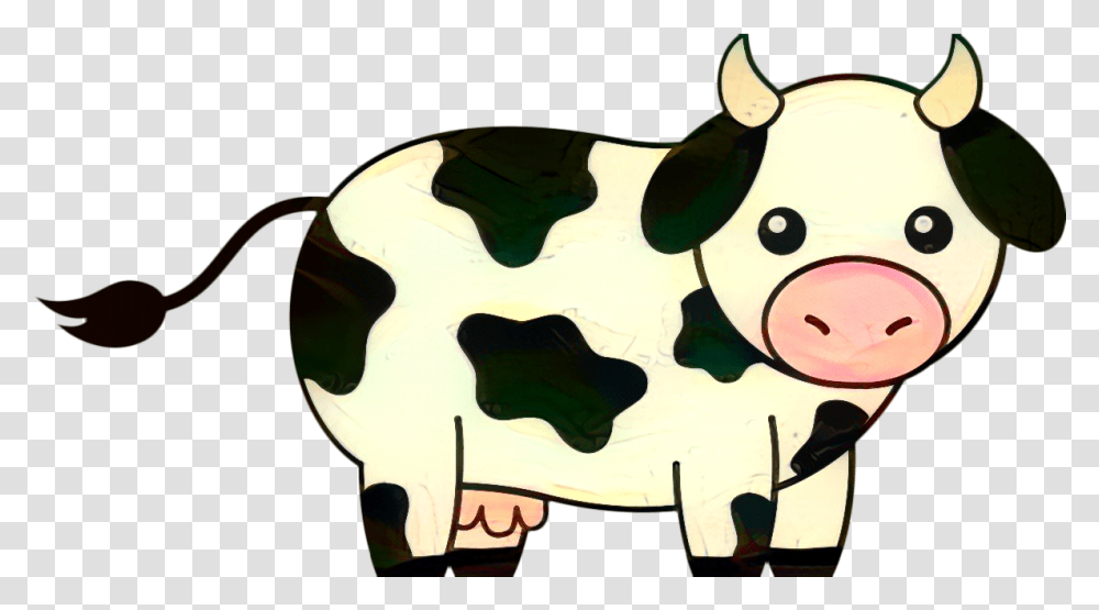 Cow Clipart Easy Cow Coloring Pages, Cattle, Mammal, Animal, Bull Transparent Png