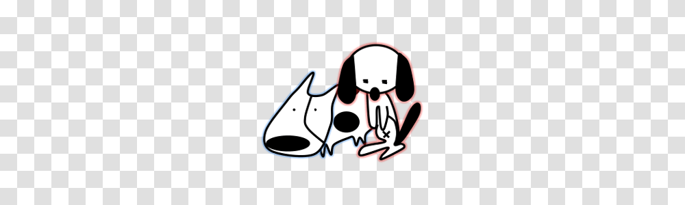 Cow Dog And Sad Dog Line Stickers Line Store, Label, Stencil Transparent Png