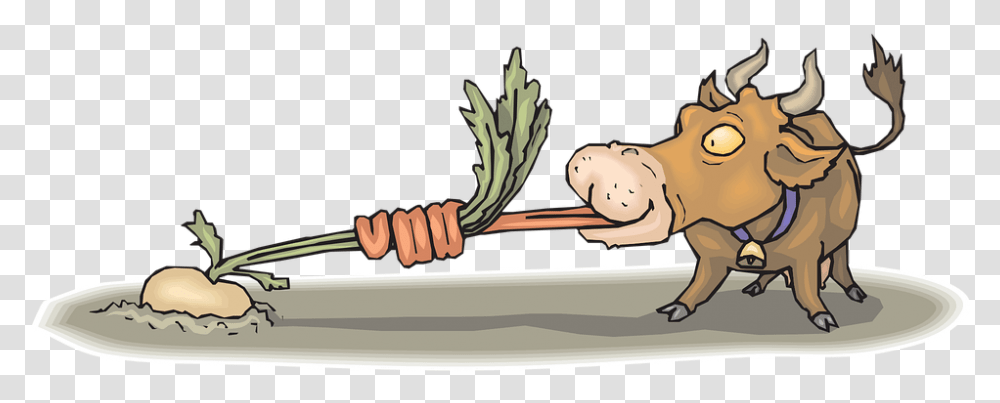 Cow Eating Food Animal Tongue Turnip Turnip In Ground Cartoon, Plant, Boat, Vehicle, Transportation Transparent Png