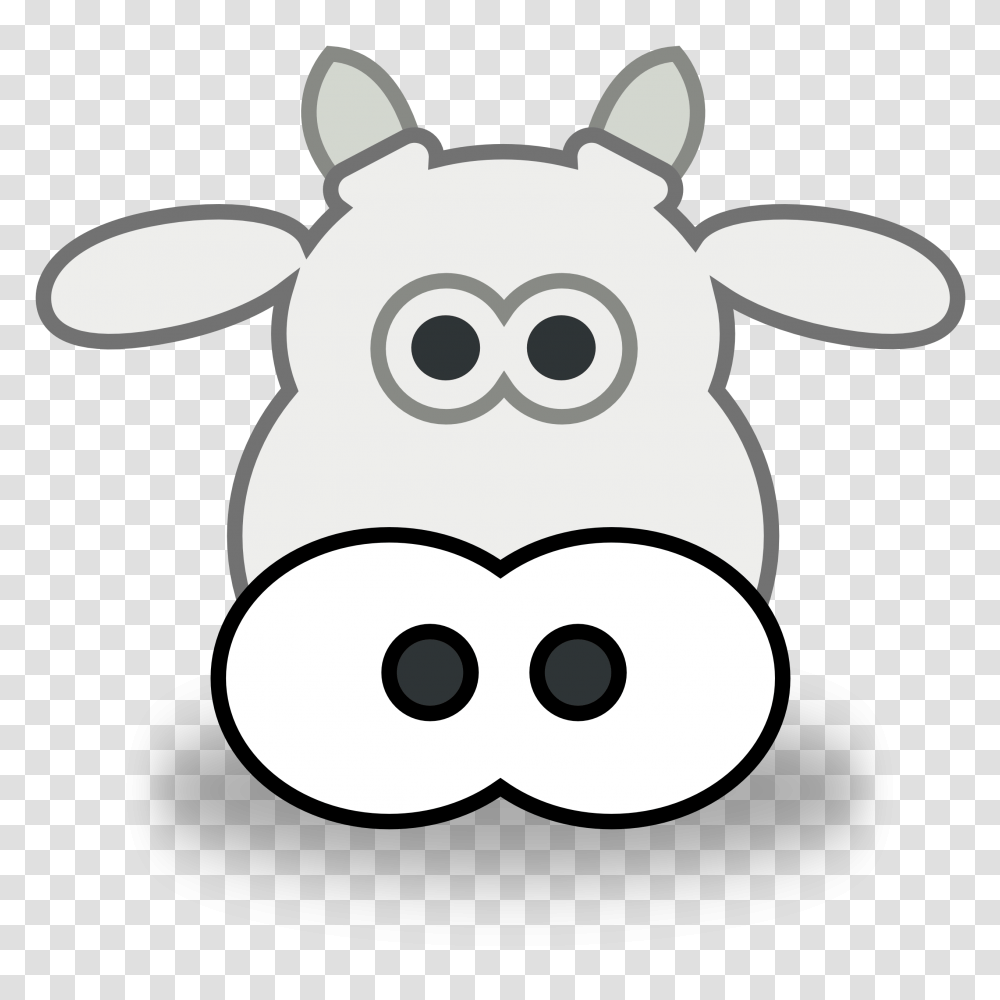 Cow Face Clipart, Mammal, Animal, Stencil Transparent Png