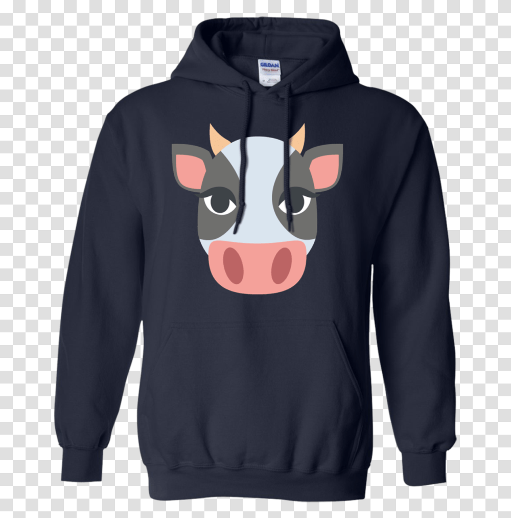 Cow Face Emoji Hoodie Hoodie, Apparel, Sweatshirt, Sweater Transparent Png
