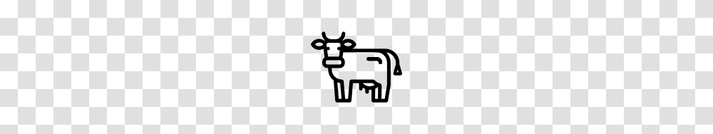 Cow Face Front, Cross, Stencil Transparent Png