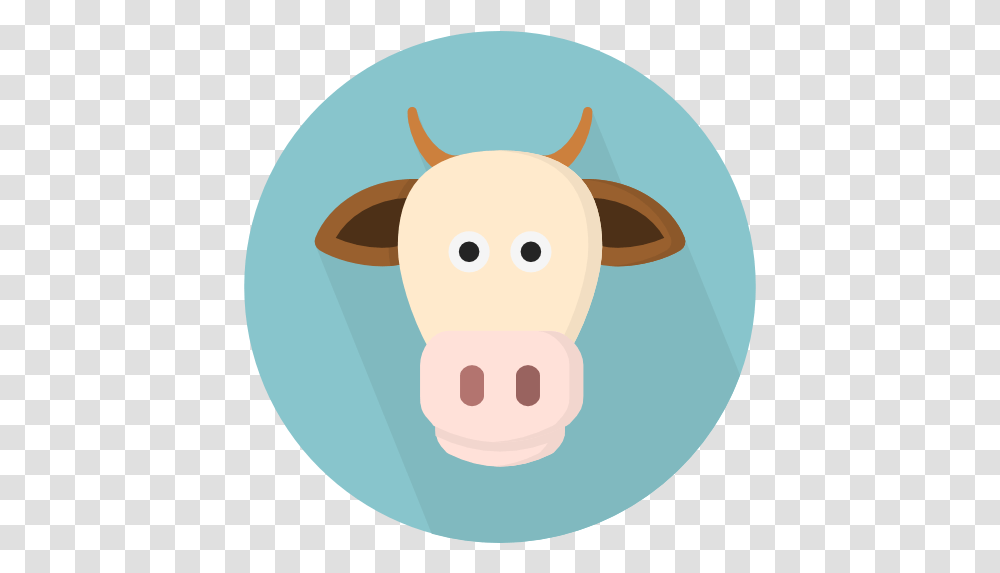 Cow Free Animals Icons Animal Flat Icon, Cattle, Mammal, Snowman, Winter Transparent Png