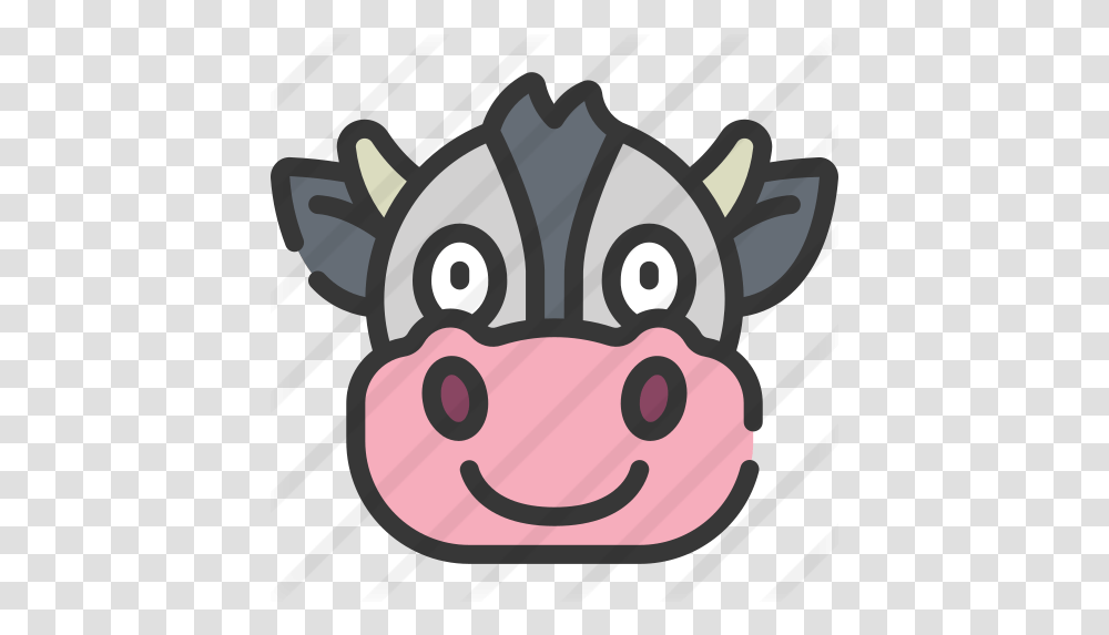 Cow Free Animals Icons Cartoon, Mammal, Cattle, Pig, Snout Transparent Png