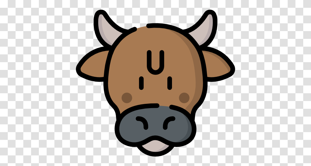 Cow Free Animals Icons Phrase Book, Snout, Piggy Bank Transparent Png