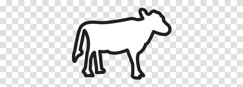 Cow Free Icon Of Selman Icons Animal Figure, Mammal, Label, Text, Bull Transparent Png