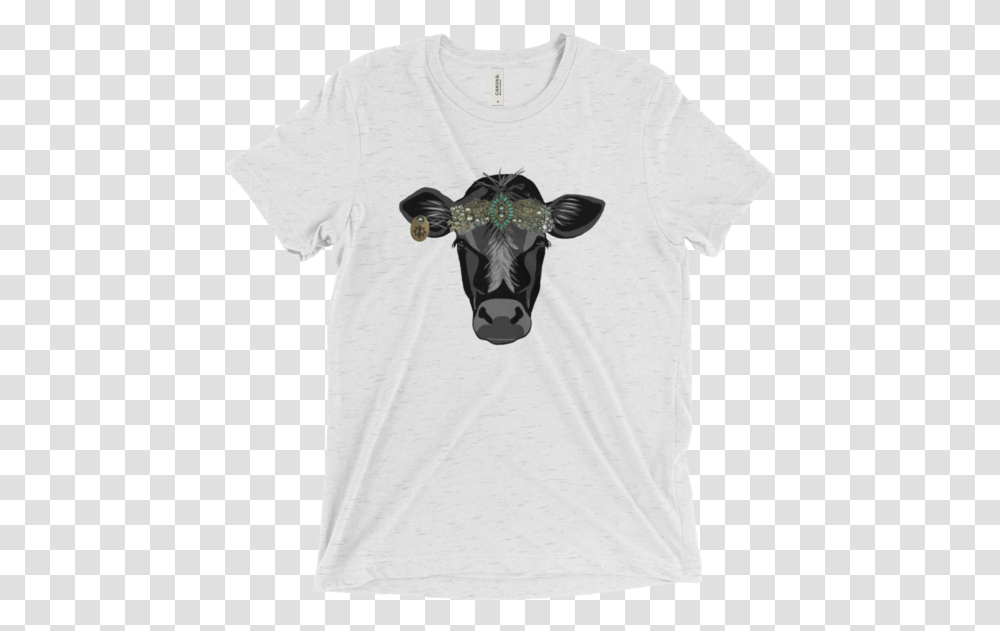 Cow Head Bandana T Shirt Graphic Tee Wolf Alice T Shirt, Apparel, Mammal, Animal Transparent Png