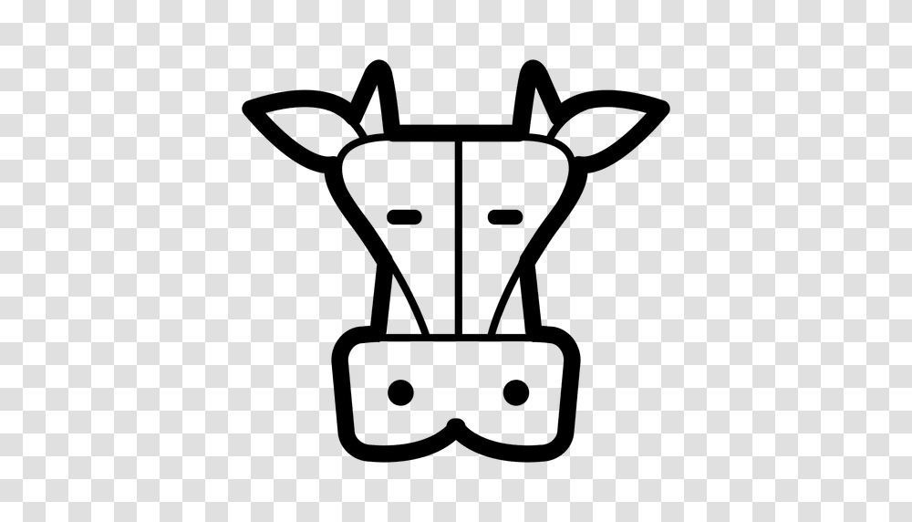 Cow Head Stroke, Lawn Mower, Tool, Stencil Transparent Png