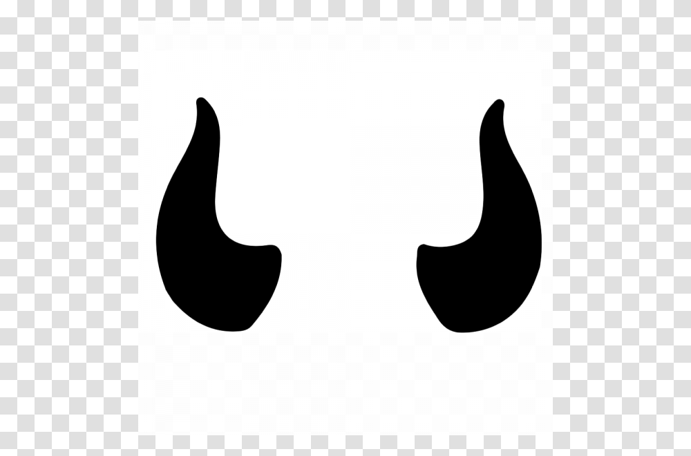Cow Horns Clipart Clip Art Images, Stencil, Silhouette, Mustache Transparent Png