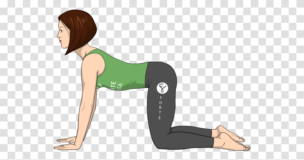 Cow Pose Forte Yoga, Person, Human, Fitness, Working Out Transparent Png