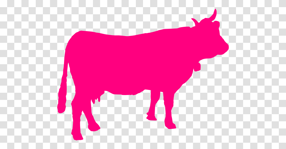 Cow Silhouette, Bull, Mammal, Animal, Cattle Transparent Png