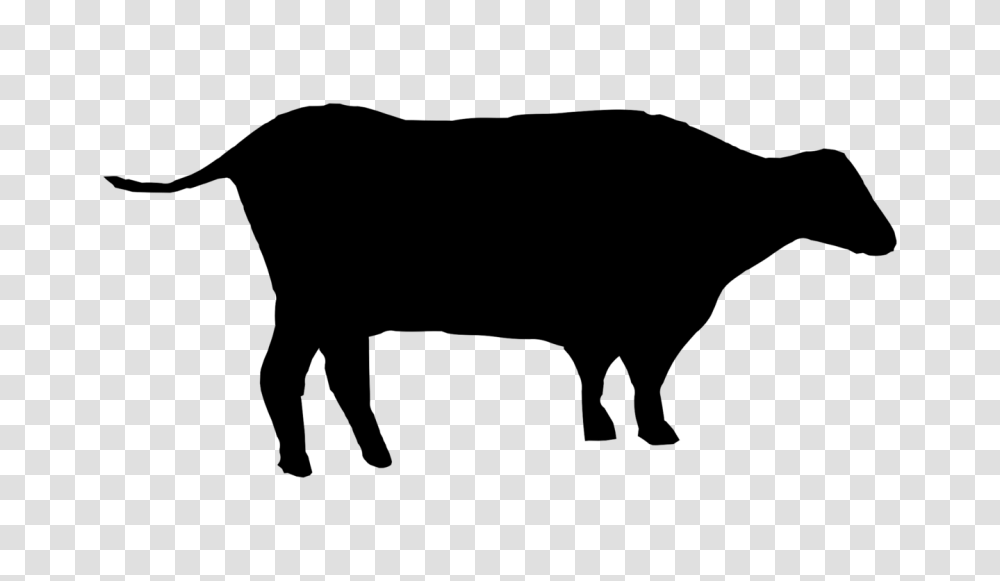 Cow Silhouette Clip Art, Gray, World Of Warcraft Transparent Png