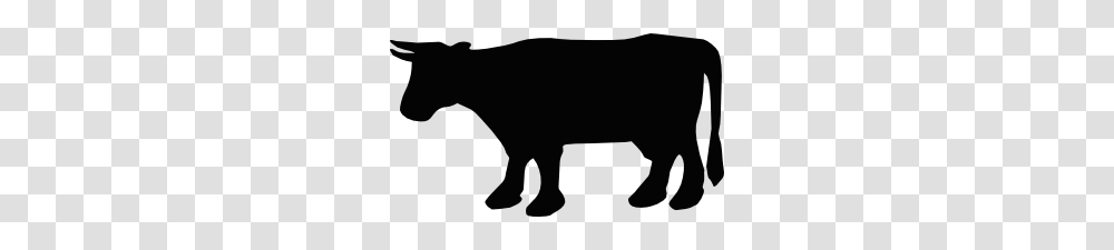 Cow Silhouette Clip Art, Mammal, Animal, Wildlife, Buffalo Transparent Png