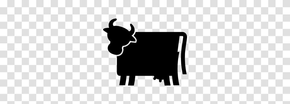 Cow Silhouette Sticker, Stencil, Dog, Pet, Canine Transparent Png