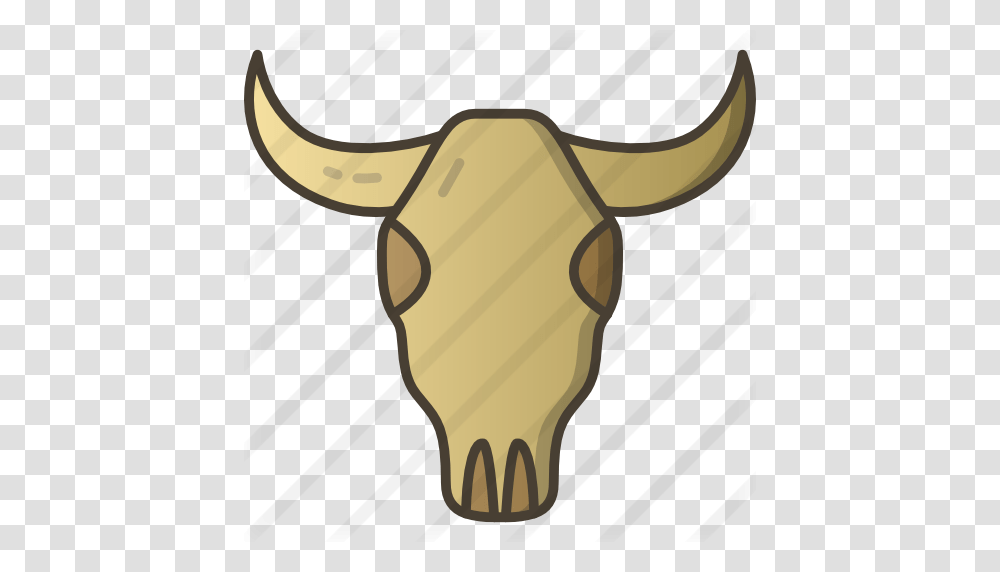 Cow Skull, Axe, Tool, Bull, Mammal Transparent Png