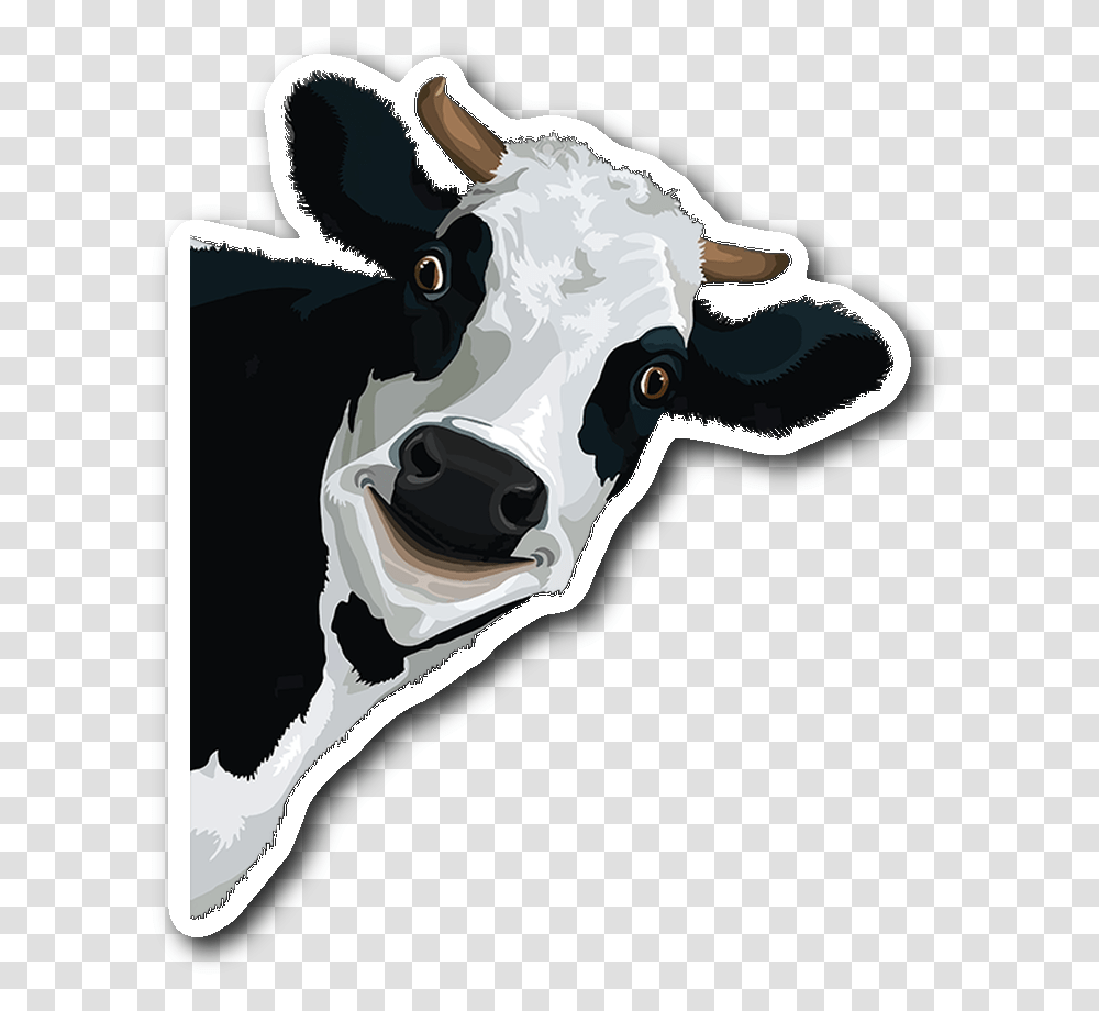 Cow Sticker, Cattle, Mammal, Animal, Dairy Cow Transparent Png