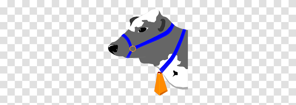 Cow With Blue Collar Clip Art For Web, Spoke, Machine, Wheel, Halter Transparent Png