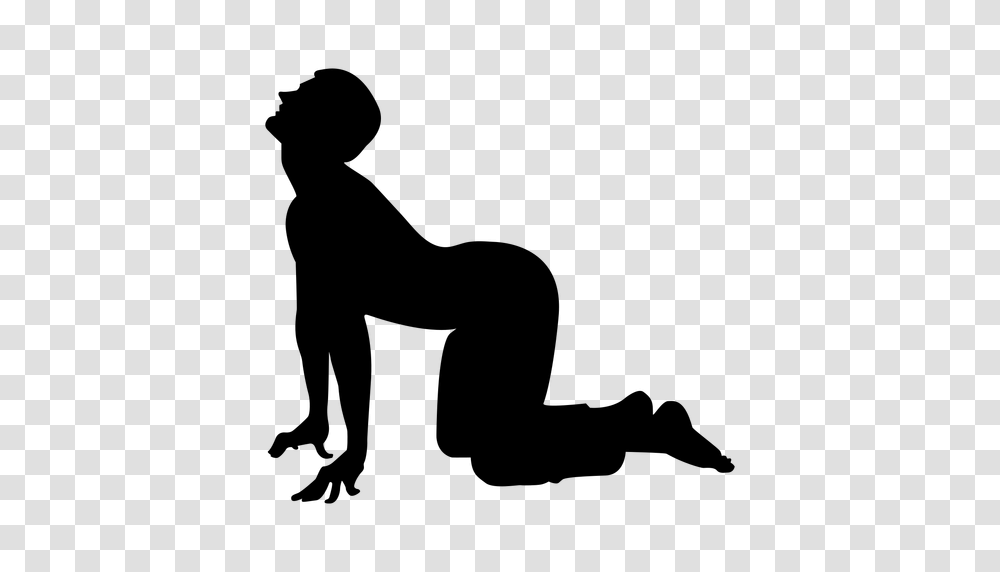 Cow Yoga Pose Silhouette, Gray, World Of Warcraft Transparent Png