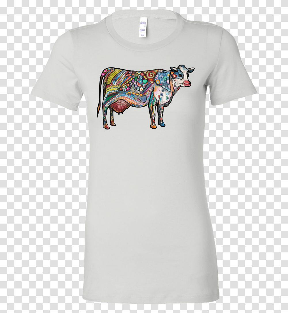 Cow Zentangle ArtClass Lazyload Lazyload Mirage Rainbow Wonder Woman, Apparel, T-Shirt, Plant Transparent Png