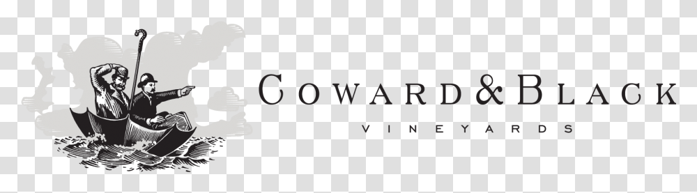 Coward Amp Black Vineyards Logo Illustration, Person, Human, Alphabet Transparent Png
