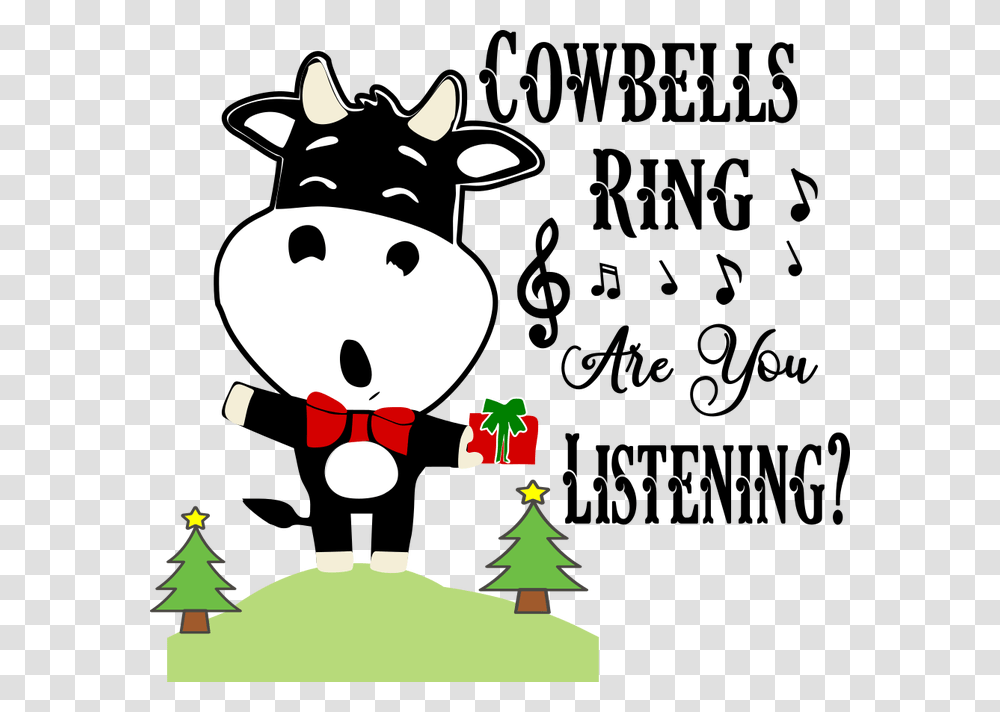 Cowbells Ring Are You Listening File, Tree, Plant, Snowman, Winter Transparent Png