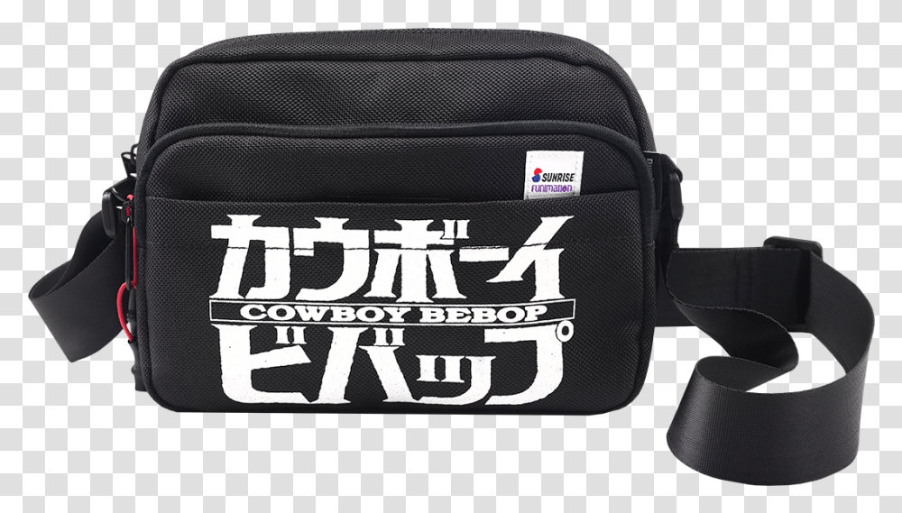 Cowboy Bebop Black And White Crossbody Bag Cowboy Bebop Logo, Label, Trademark Transparent Png