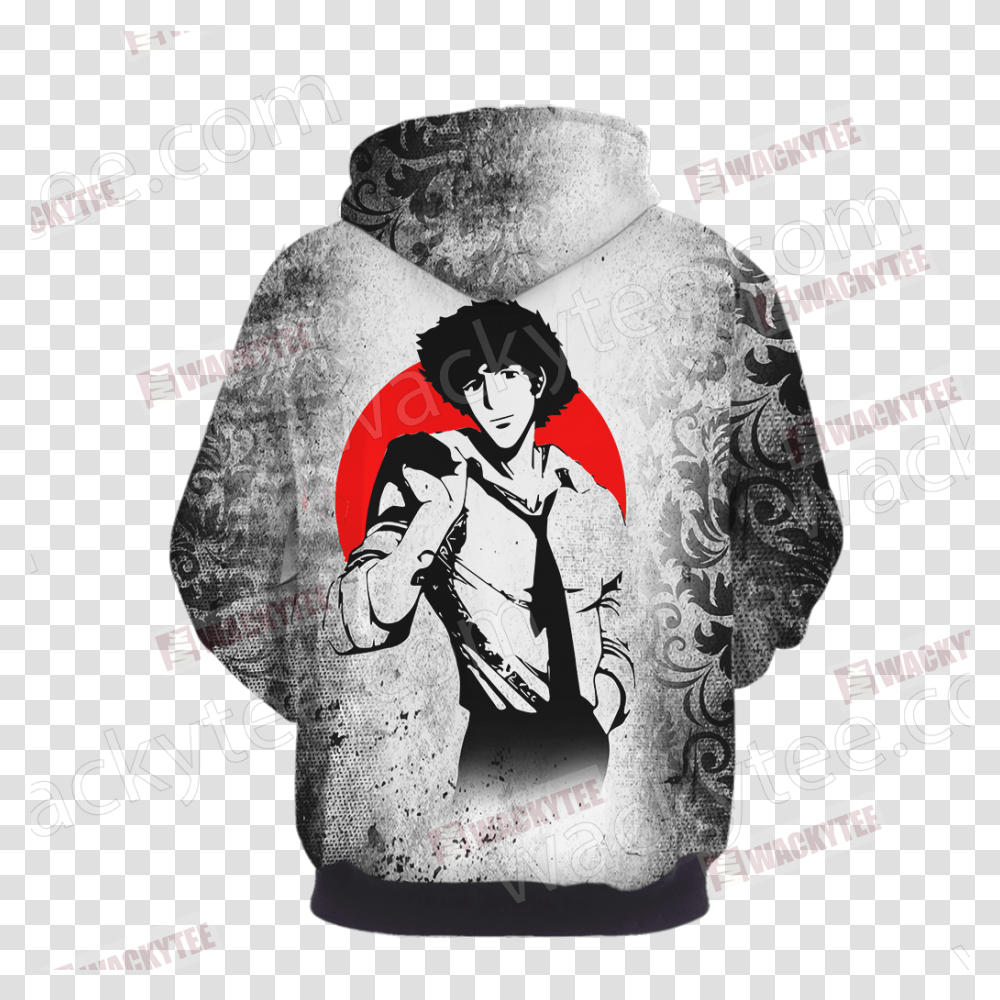 Cowboy Bebop Spike Spiegel 3d Hoodie Hoodie, Label, Text, Poster, Advertisement Transparent Png