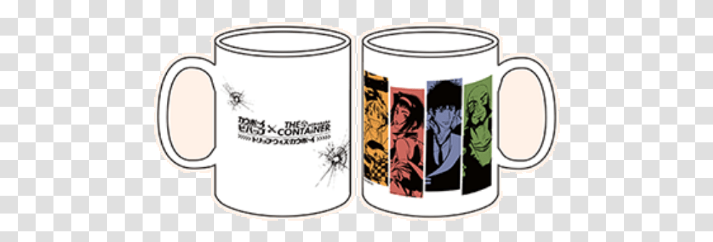 Cowboy Bebop X The Container Akihabara Store Goods Mug Cartoon, Tin, Beverage, Can, Coffee Cup Transparent Png