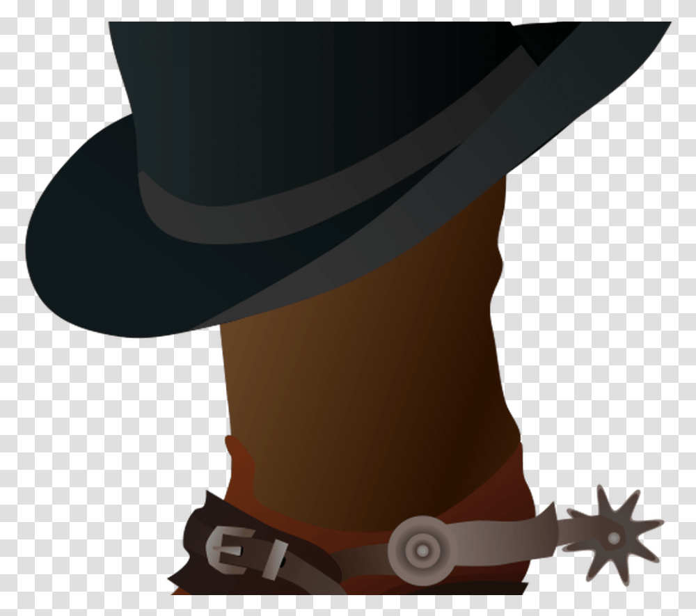 Cowboy Boot And Hat By Gnokii Boot Boots Clip Art Cowboy Boots With Gear, Apparel, Axe, Tool Transparent Png