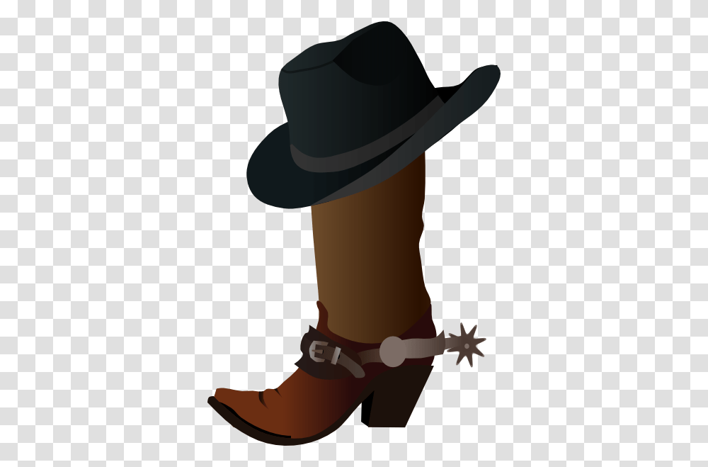 Cowboy Boot And Hat Clip Art, Apparel, Footwear, Cowboy Hat Transparent Png