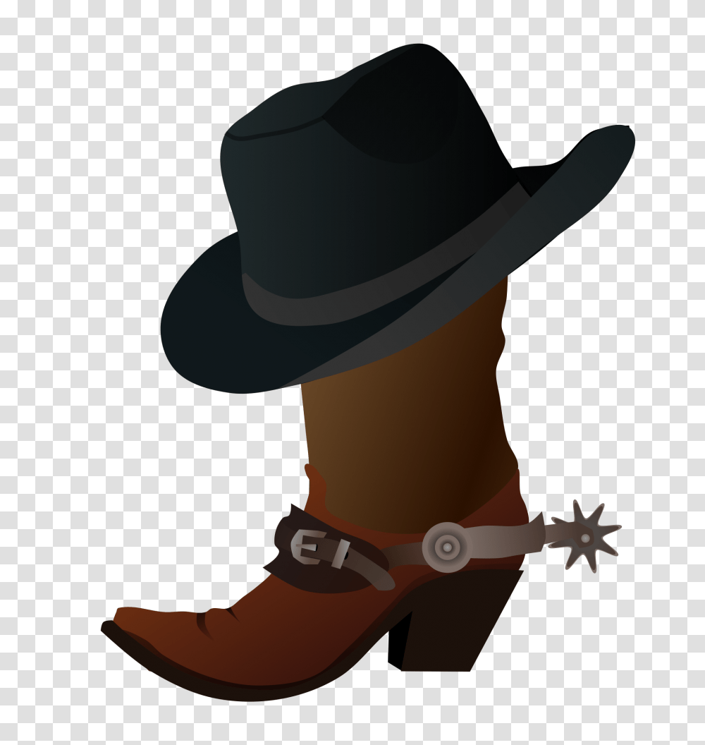 Cowboy Boot And Hat, Apparel, Cowboy Hat, Footwear Transparent Png