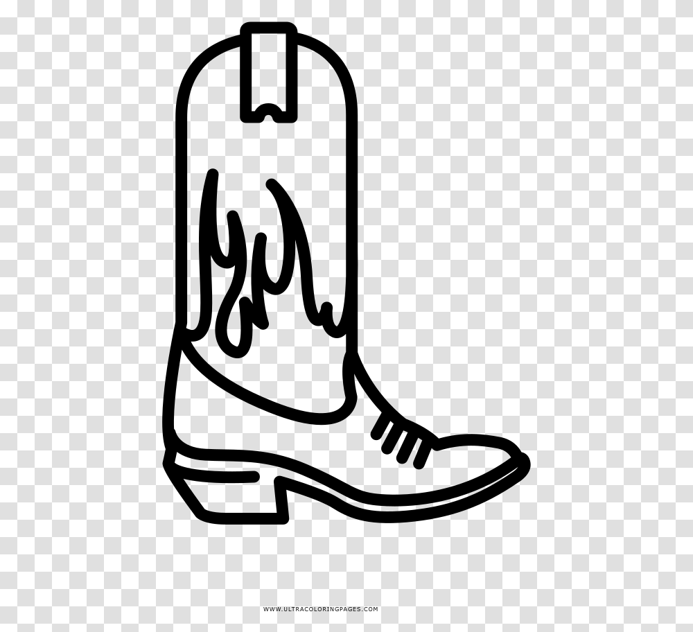 Cowboy Boot Coloring, Gray, World Of Warcraft Transparent Png