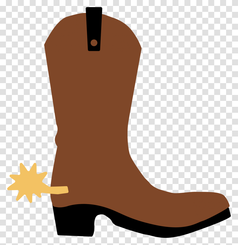 Cowboy Boot Cut File Clipart Download Cowboy Boot Cartoon, Apparel, Footwear, Ankle Transparent Png