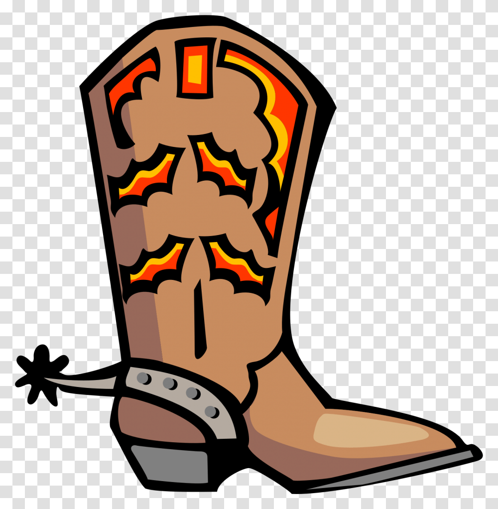 Cowboy Boot Shoe Clip Art Cowboy Boot Boots Clipart, Apparel, Footwear Transparent Png