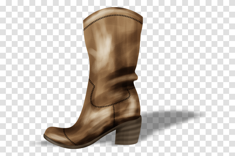 Cowboy Boot Shoe, Apparel, Footwear, Person Transparent Png
