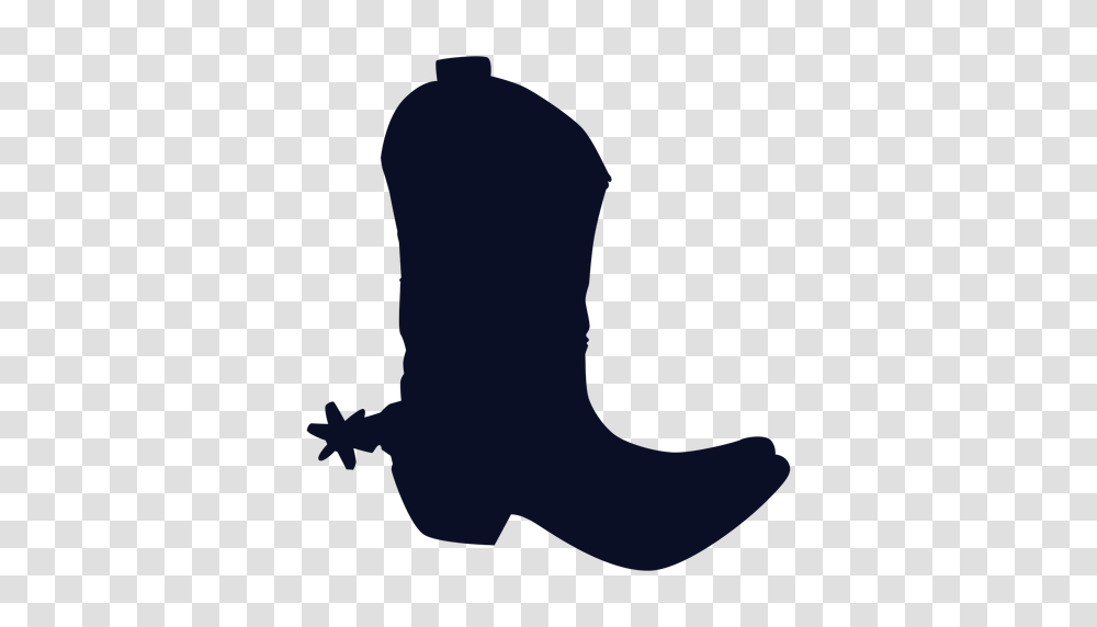 Cowboy Boot Silhouette, Apparel, Person, Human Transparent Png