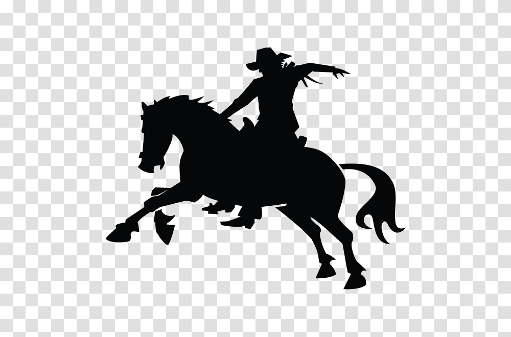 Cowboy Clip Art, Silhouette, Horse Transparent Png