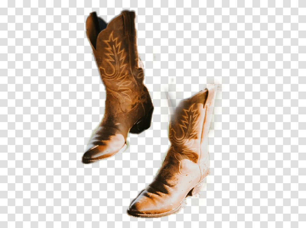 Cowboy Cowgirl Boots Freetoedit Sccowboyboots Cowboy Boots Walking, Apparel, Footwear, Person Transparent Png