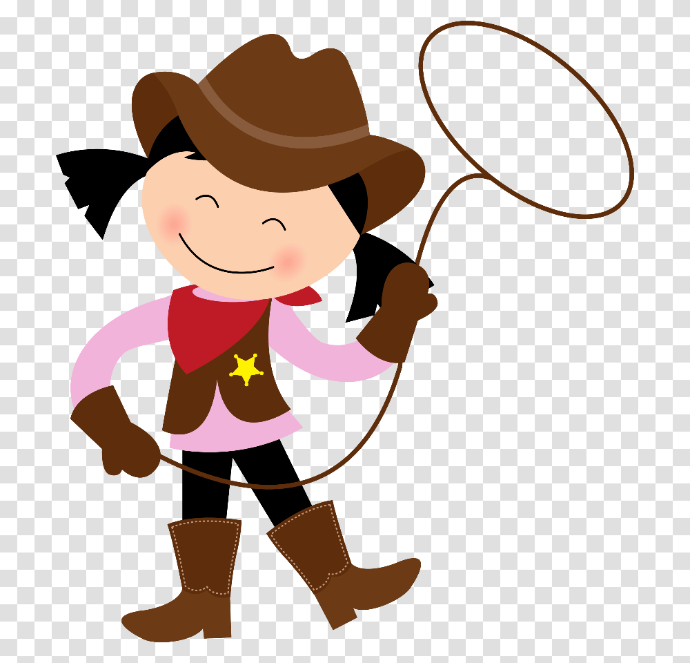 Cowboy Cowgirl Cartoon Clip Art Cowboy Cowgirl Lasso Clipart, Apparel, Person, Human Transparent Png