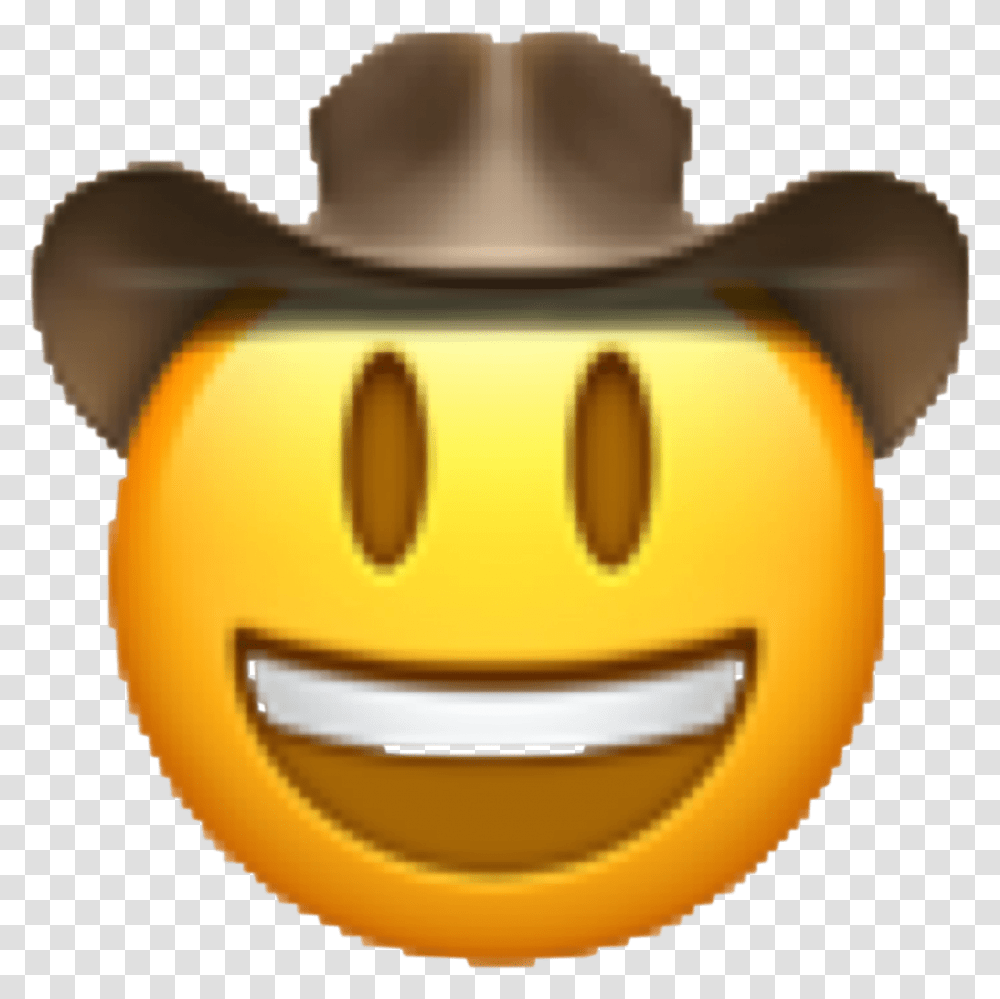Cowboy Emoji, Pac Man, Helmet Transparent Png