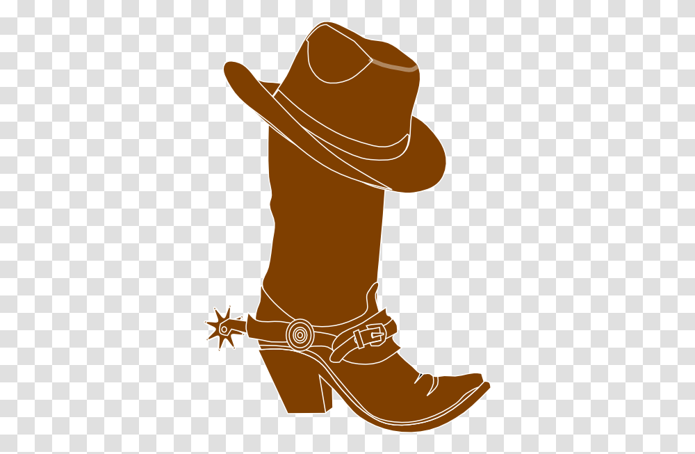 Cowboy Hat And Boot Clip Art, Apparel, Footwear, Person Transparent Png